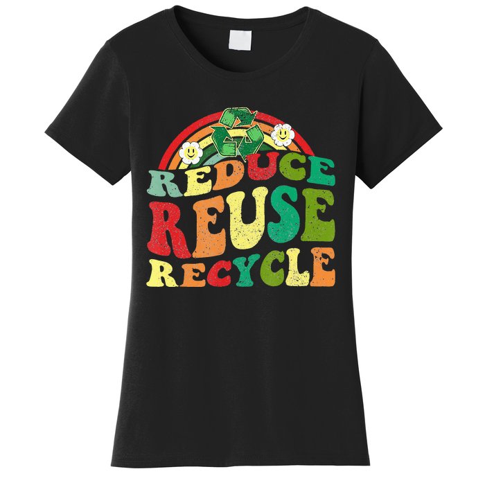 Classic Vintage Earth Day Reduce Reuse Recycle Women's T-Shirt