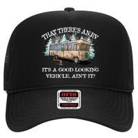 Christmas Vacation Eddie's Rv High Crown Mesh Back Trucker Hat