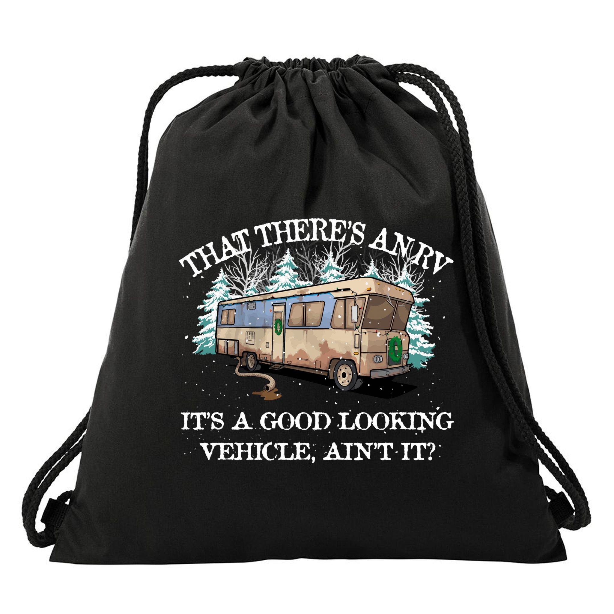 Christmas Vacation Eddie's Rv Drawstring Bag