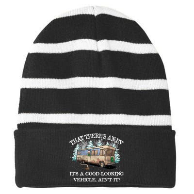 Christmas Vacation Eddie's Rv Striped Beanie with Solid Band