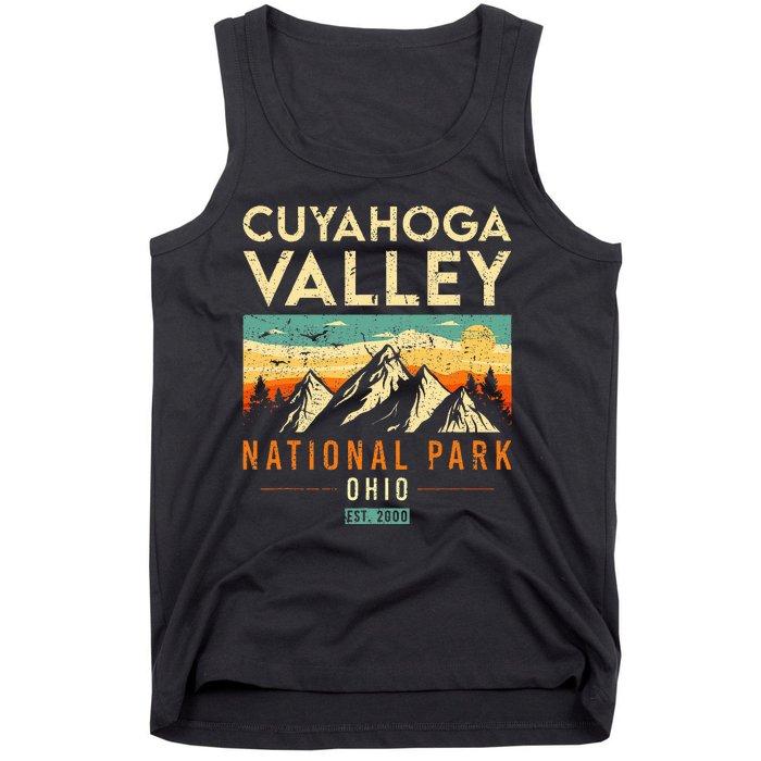 Cuyahoga Valley Est. 2000 Vintage Retro Ohio National Park Tank Top