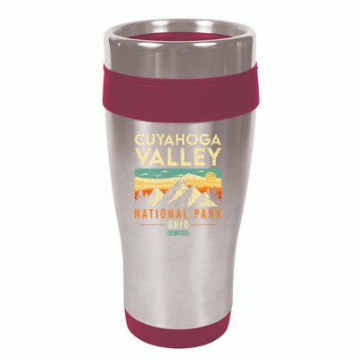 Cuyahoga Valley Est. 2000 Vintage Retro Ohio National Park 16oz Travel Tumbler