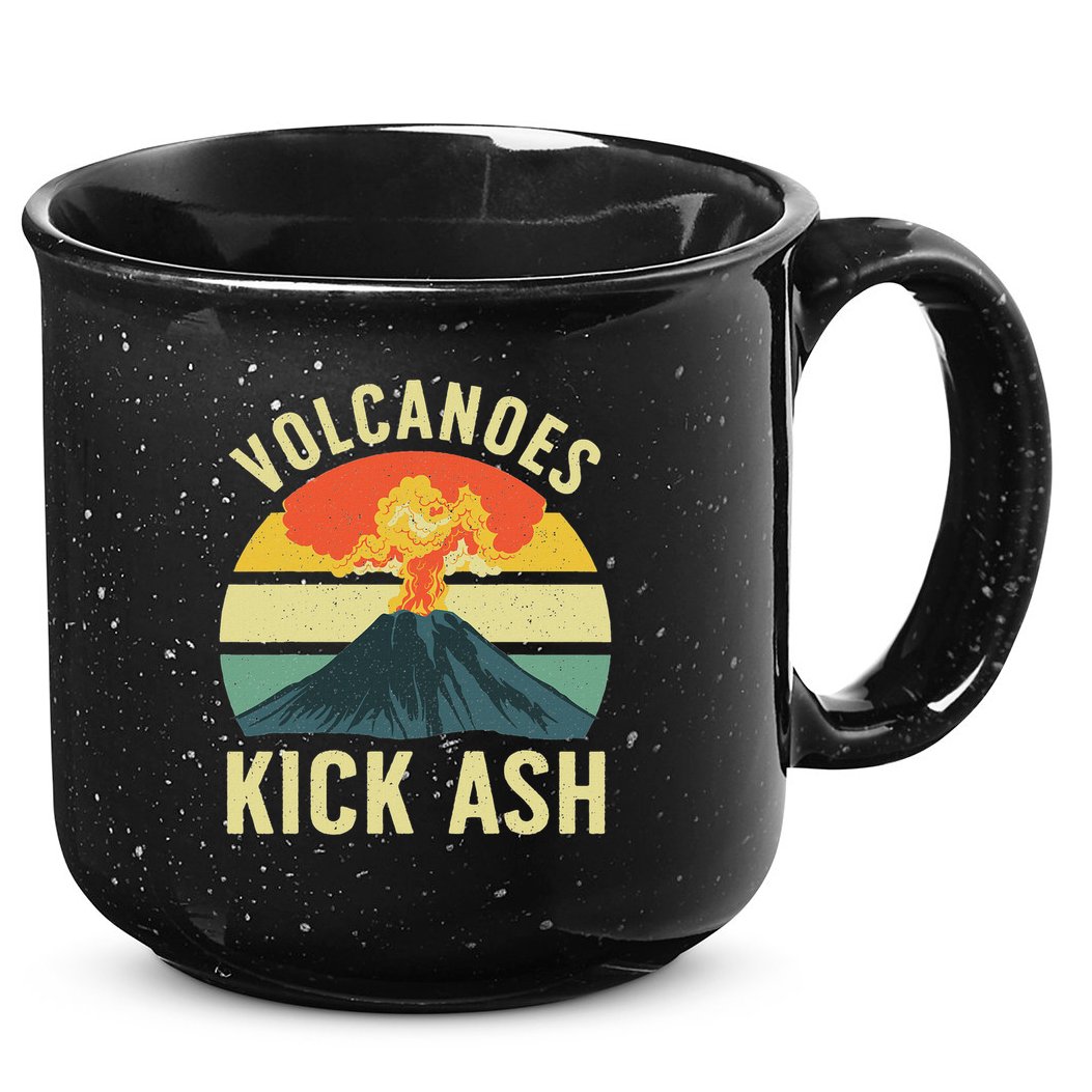 Cool Volcano For Men Women Kids Volcanic Ash Volcano Lover 15oz Campfire Ceramic Mug