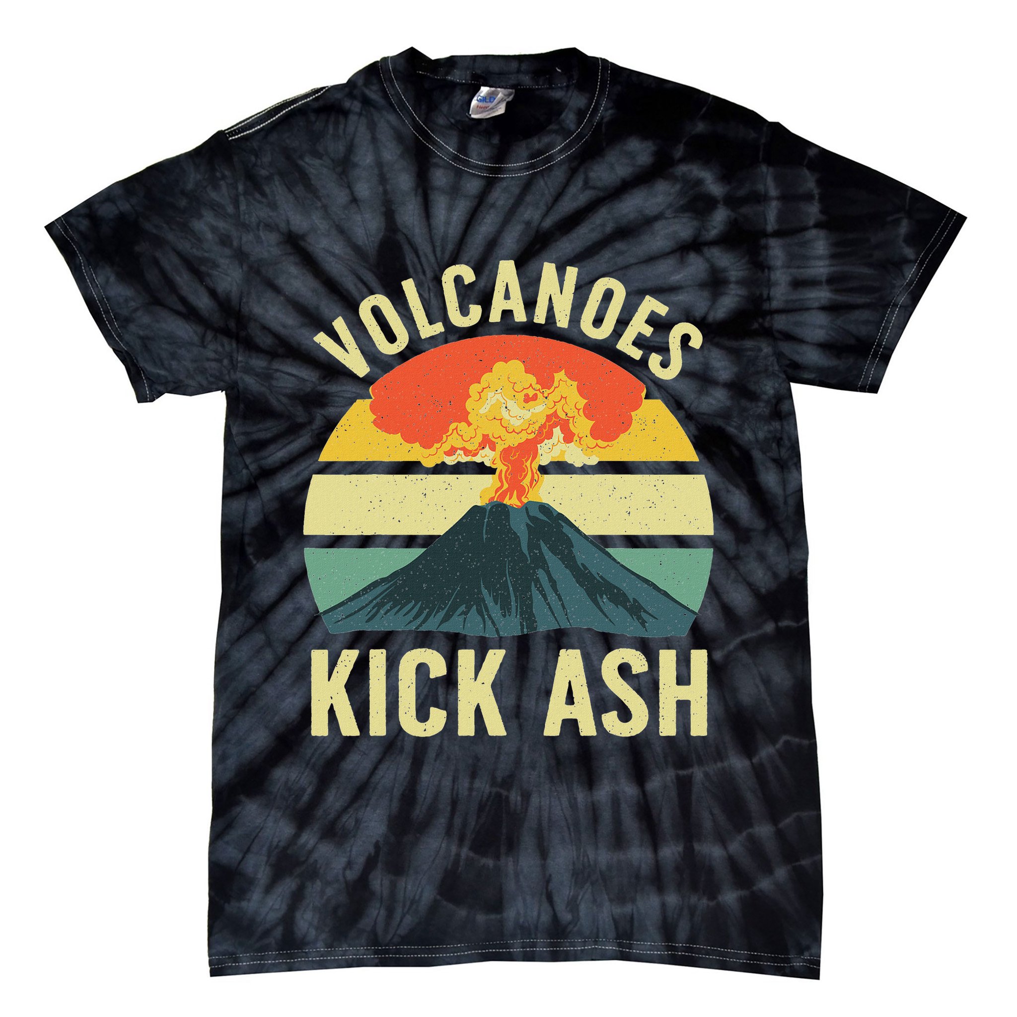 Cool Volcano For Men Women Kids Volcanic Ash Volcano Lover Tie-Dye T-Shirt