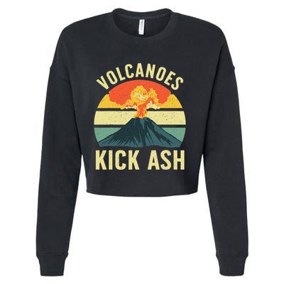 Cool Volcano For Volcanic Ash Volcano Lover Cropped Pullover Crew