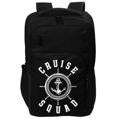 Cruising Vacation Family Trip Cruise Ship Cruise Squad Cool Gift Impact Tech Backpack