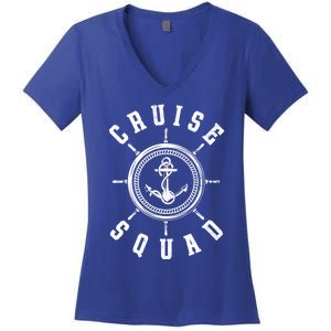 Cruising Vacation Family Trip Cruise Ship Cruise Squad Cool Gift Women's V-Neck T-Shirt