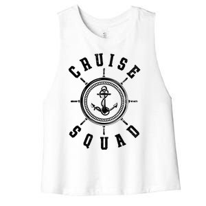 Cruising Vacation Family Trip Cruise Ship Cruise Squad Cool Gift Women's Racerback Cropped Tank