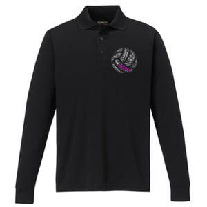 Cool Volleyball For Girls Volleyball Team Sports Performance Long Sleeve Polo