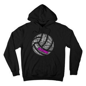 Cool Volleyball For Girls Volleyball Team Sports Hoodie