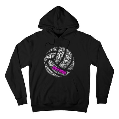 Cool Volleyball For Girls Volleyball Team Sports Hoodie