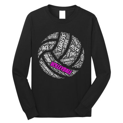 Cool Volleyball For Girls Volleyball Team Sports Long Sleeve Shirt