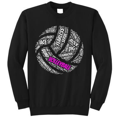 Cool Volleyball For Girls Volleyball Team Sports Sweatshirt