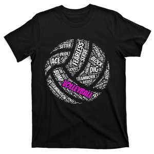 Cool Volleyball For Girls Volleyball Team Sports T-Shirt