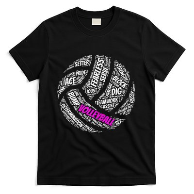 Cool Volleyball For Girls Volleyball Team Sports T-Shirt