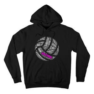 Cool Volleyball For Girls Volleyball Team Sports Tall Hoodie