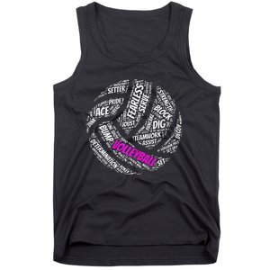 Cool Volleyball For Girls Volleyball Team Sports Tank Top