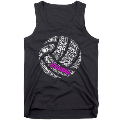 Cool Volleyball For Girls Volleyball Team Sports Tank Top