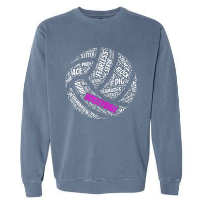 Cool Volleyball For Girls Volleyball Team Sports Garment-Dyed Sweatshirt