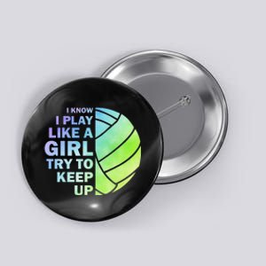 Cool Volleyball For Women Volleyball Team Sports Button