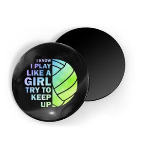 Cool Volleyball For Women Volleyball Team Sports Magnet