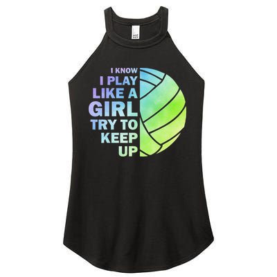Cool Volleyball For Women Volleyball Team Sports Women's Perfect Tri Rocker Tank