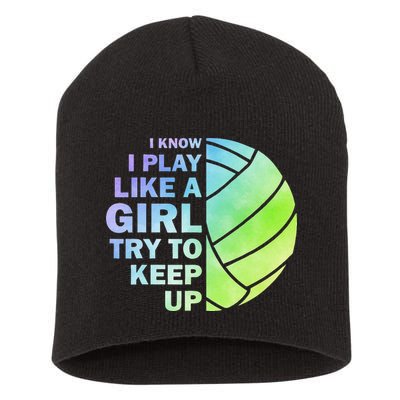 Cool Volleyball For Women Volleyball Team Sports Short Acrylic Beanie