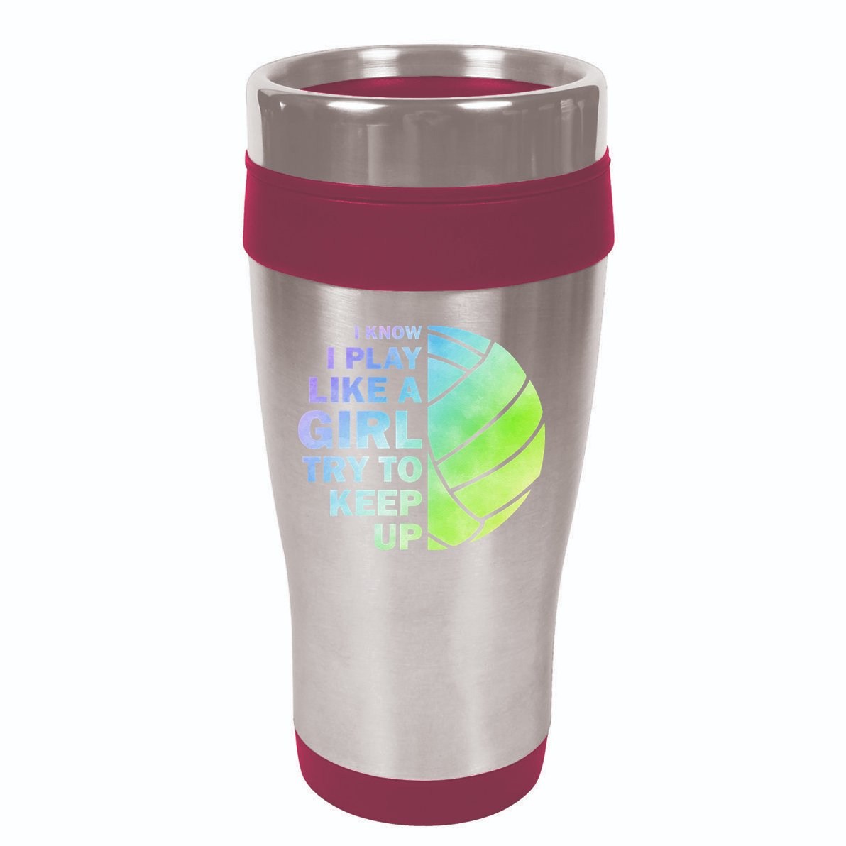 Cool Volleyball For Women Volleyball Team Sports 16oz Travel Tumbler