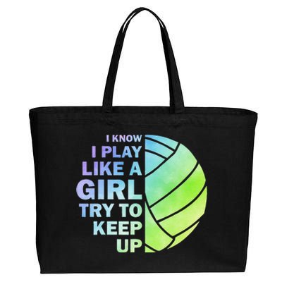 Cool Volleyball For Women Volleyball Team Sports Cotton Canvas Jumbo Tote