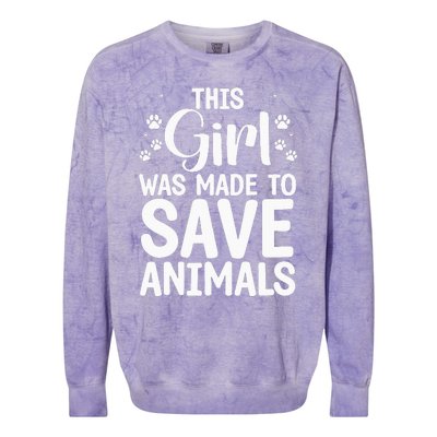 Cool Veterinarian For Save Animals Vet Tech Colorblast Crewneck Sweatshirt