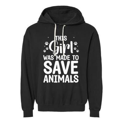 Cool Veterinarian For Save Animals Vet Tech Garment-Dyed Fleece Hoodie