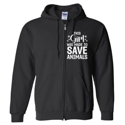 Cool Veterinarian For Save Animals Vet Tech Full Zip Hoodie