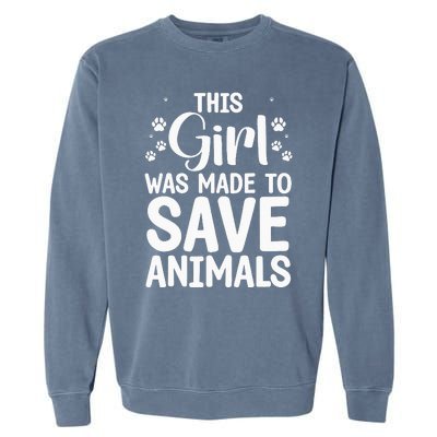 Cool Veterinarian For Save Animals Vet Tech Garment-Dyed Sweatshirt