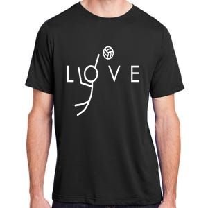 Cute Volleyball For Teen Spike Love Adult ChromaSoft Performance T-Shirt