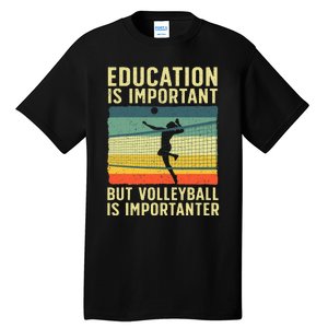 Cool Volleyball For Teen Team Player College Coach Tall T-Shirt