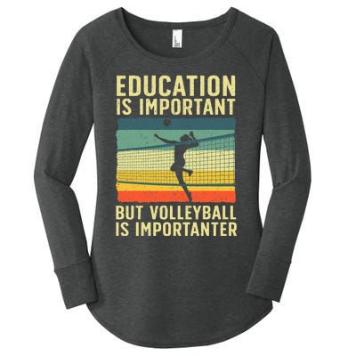 Cool Volleyball For Teen Team Player College Coach Women's Perfect Tri Tunic Long Sleeve Shirt