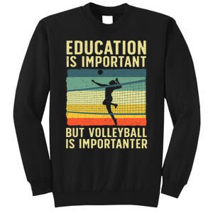 Cool Volleyball For Teen Team Player College Coach Tall Sweatshirt