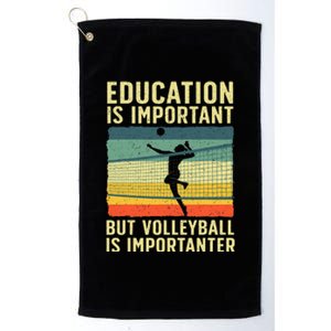 Cool Volleyball For Teen Team Player College Coach Platinum Collection Golf Towel