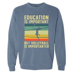 Cool Volleyball For Teen Team Player College Coach Garment-Dyed Sweatshirt