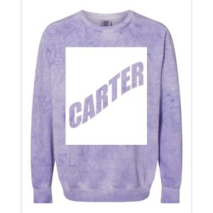 Carter Valentine Friend Son Husband First Name Family Gift Colorblast Crewneck Sweatshirt