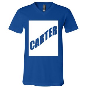 Carter Valentine Friend Son Husband First Name Family Gift V-Neck T-Shirt