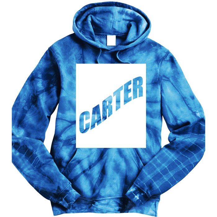 Carter Valentine Friend Son Husband First Name Family Gift Tie Dye Hoodie