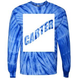 Carter Valentine Friend Son Husband First Name Family Gift Tie-Dye Long Sleeve Shirt