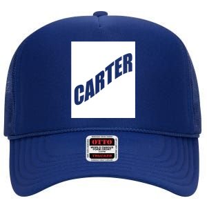 Carter Valentine Friend Son Husband First Name Family Gift High Crown Mesh Back Trucker Hat