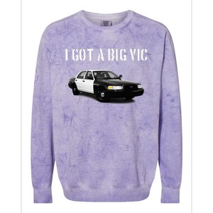 Crown Vic Funny P71 Punny Car Enthusiast Colorblast Crewneck Sweatshirt