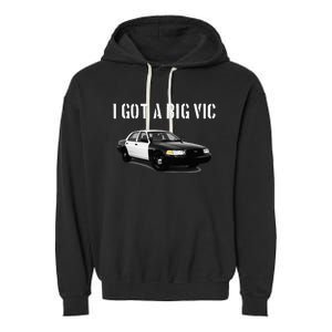 Crown Vic Funny P71 Punny Car Enthusiast Garment-Dyed Fleece Hoodie