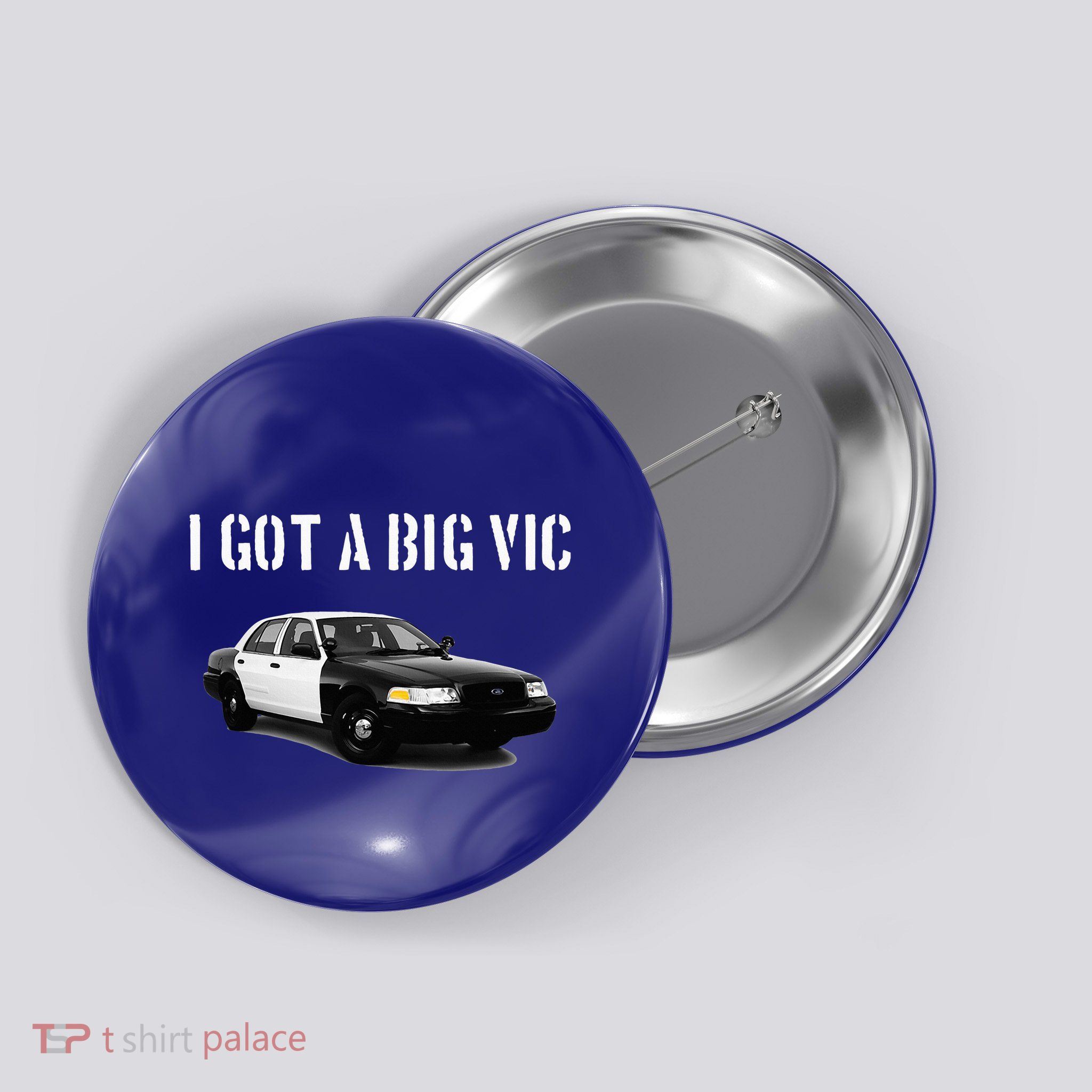 Crown Vic Funny P71 Punny Car Enthusiast Button