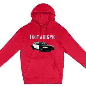 Crown Vic Funny P71 Punny Car Enthusiast Premium Pullover Hoodie