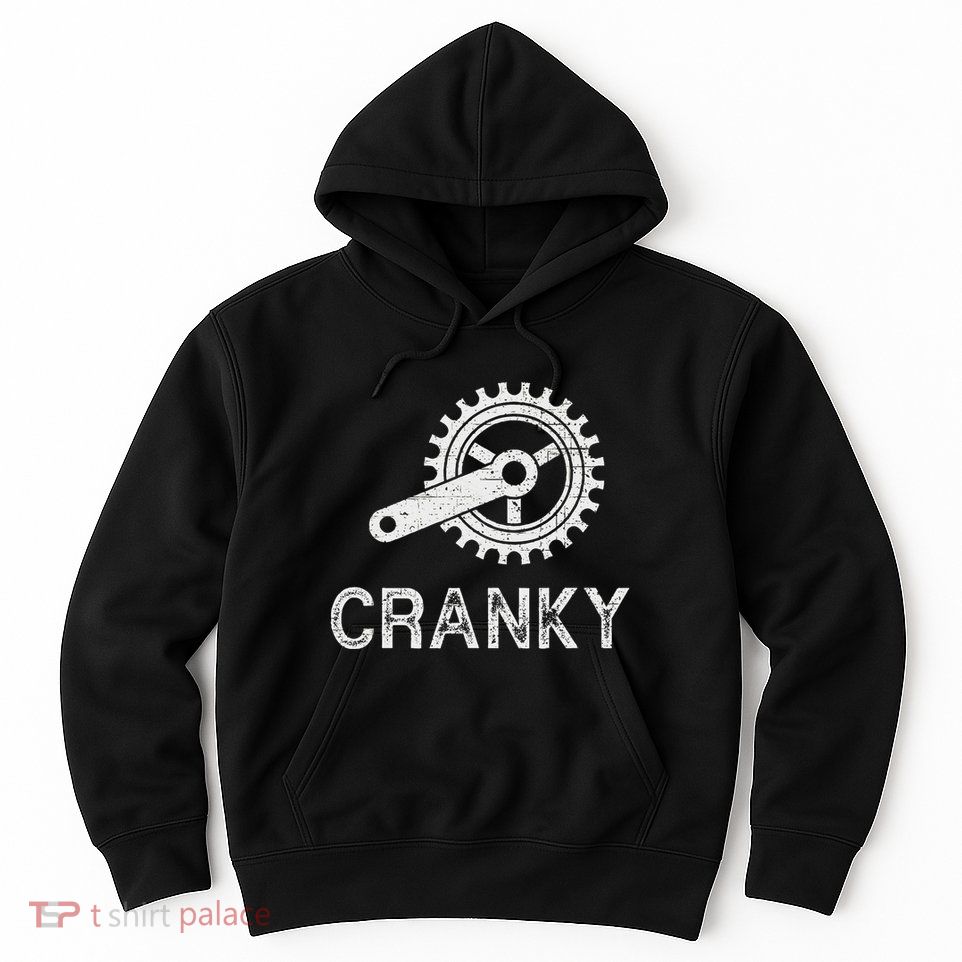 Cranky Vintage Funny Bicycle Lovers Cycling Cranky Hoodie