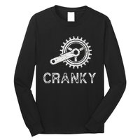 Cranky Vintage Funny Bicycle Lovers Cycling Cranky Long Sleeve Shirt